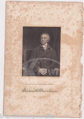 EARL WILLIAM WENTWORTH FITZWILLIAM OF BRITAIN ANTIQUE GRAPHIC ENGRAVING PRINT - K-townConsignments