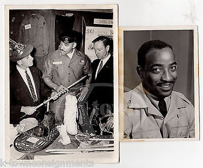 AFRICAN AMERICAN US PARATROOPER GRAVES VINTAGE MILITARY SNAPSHOT PHOTOS - K-townConsignments