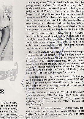 TAB HUNTER THE TENDER TRAP STAGE & MOVIE ACTOR VINTAGE AUTOGRAPH SIGNED PROGRAM - K-townConsignments