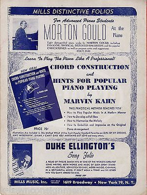 PAVANNE GLADYS SHELLEY & MORTON GOULD SONG ANTIQUE GRAPHIC ART SHEET MUSIC 1938 - K-townConsignments