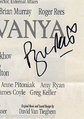 ROGER REES UNCLE VANYA STAGE & MOVIE ACTOR AUTOGRAPH SIGNED PLAYBILL PAGE - K-townConsignments