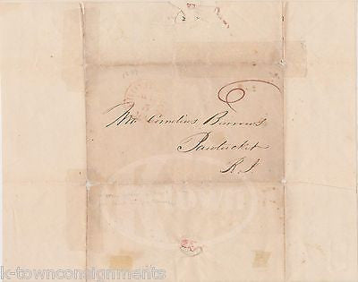 NEW YORK CITY ECONOMIC HARDSHIPS ANTIQUE HANDWRITTEN LETTER WARNING BROTHER 1829 - K-townConsignments