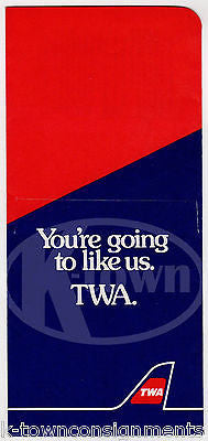 TWA AIRLINES NY BOARDING PASS VINTAGE GRAPHIC ADVERTISING FLIGHT TICKET STUB - K-townConsignments