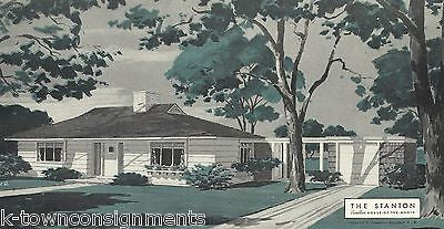 STANTON ARCHITECTURAL HOME DESIGN VINTAGE GRAPHIC ADVERTISING SALES PRINT - K-townConsignments