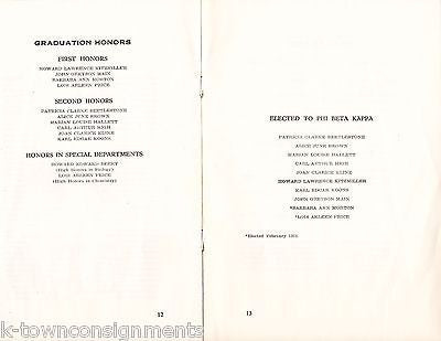 DICKINSON COLLEGE CARLISLE PA VINTAGE GRADUATION COMMENCEMENT PROGRAM 1951 - K-townConsignments