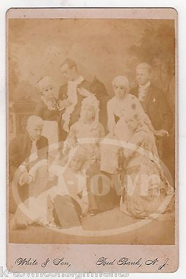 UNUSUALLY POSED ANTIQUE CABINET CARD PHOTO VICTORIAN DRESS & NOT FACING CAMERA - K-townConsignments