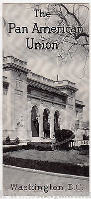 PAN AMERICAN UNION WASHINGTON DC VINTAGE GRAPHIC ADVERTISING BROCHURE - K-townConsignments