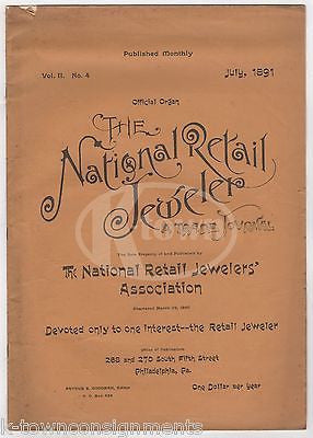 NATIONAL RETAIL JOURNAL PHILADELPHIA ANTIQUE GRAPHIC WATCHES ADVERTISING CATALOG - K-townConsignments