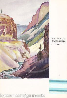 YELLOWSTONE NATIONAL PARK NORTHERN PACIFIC RAILROAD GRAPHIC SOUVENIR BOOK 1936 - K-townConsignments