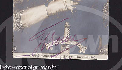 FERDINAND BONN GERMAN STAGE & FILM ACTOR ANTIQUE AUTOGRAPH SIGNED PHOTO POSTCARD - K-townConsignments