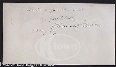 THOMAS LIPTON TEA FOUNDER & AMERICA'S CUP YACHTSMAN ANTIQUE AUTOGRAPH SIGNATURE - K-townConsignments