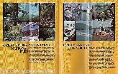 TENNESSEE KNOXVILLE VACATIONLAND SMOKIES VINTAGE GRAPHIC ADVERTISING BROCHURE - K-townConsignments