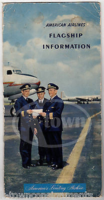 AMERICAN AIRLINES VINTAGE GRAPHIC ADVERTISING MERCURY DC7 FLIGHT PACKET & FLYERS - K-townConsignments