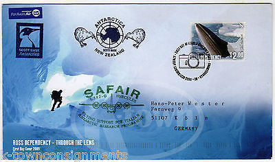SAFAIR ITALIAN ANTARCTIC EXPEDITION SCOTT BASE AVION STAMPED POSTAL MAIL COVER - K-townConsignments