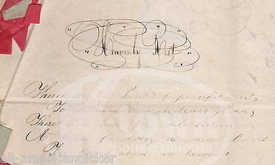 HEAVENLY REST & ON PARTING WILLIAM TAPPAN ANTIQUE POETRY DOCUMENT AMERICANA 1849 - K-townConsignments