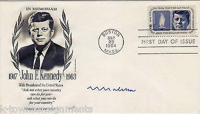 MIRCEA GEOANA ROMANIAN AMBASSADOR VINTAGE AUTOGRAPH SIGNED JFK MAIL COVER - K-townConsignments
