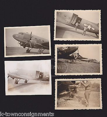 WWII BOMBER PLANES US ARMY AIR FORCE SOLDIERS VINTAGE SNAPSHOT PHOTOGRAPHS - K-townConsignments