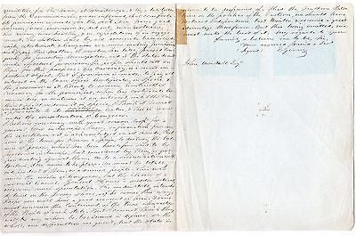 ELBRIDGE GERRY ANTIQUE 1863 SCRIBAL COPY OF LOST 1776 REVOLUTIONARY LETTER - K-townConsignments