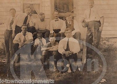 WILLIS BIXMAN WHITE MAN ADOPTS YOUNG NEGRO BOY 1905 ANTIQUE SNAPSHOT PHOTOGRAPH - K-townConsignments