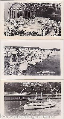 WWII US NAVAL TRAINING SCHOOL GREAT LAKES ILLINOIS BOXING & ROWING PHOTO CARDS - K-townConsignments