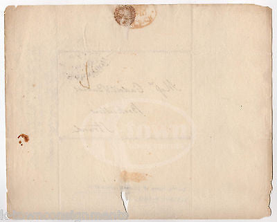 EDWARD BANCROFT REVOLUTIONARY WAR SPY BEN FRANKLIN ANTIQUE STAMPED POSTAL COVER - K-townConsignments