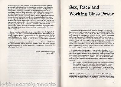 SEX RACE AND CLASS BY SELMA JAMES AFRICAN AMERICAN CIVIL RIGHTS BOOK 1975 - K-townConsignments