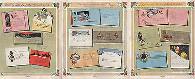 PERKINS STATIONARY STORE HARTFORD CT ANTIQUE CHRISTMAS CARDS GRAPHIC ADVERTISING - K-townConsignments