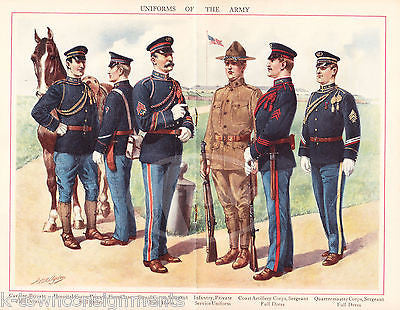 THE UNITED STATES ARMY AS A CAREER ANTIQUE WWI GRAPHIC ILLUSTRATED MILITARY BOOK - K-townConsignments