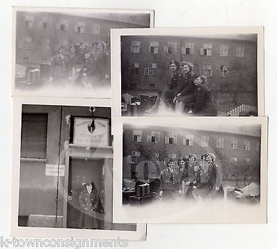 WAC MILITARY WOMEN IN UNIFORM GROUP SEND-OFF VINTAGE WWII SNAPSHOT PHOTOS LOT - K-townConsignments