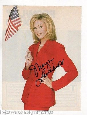 MORGAN FAIRCHILD TV & MOVIE ACTRESS VINTAGE AUTOGRAPH SIGNED MAGAZINE PAGE - K-townConsignments