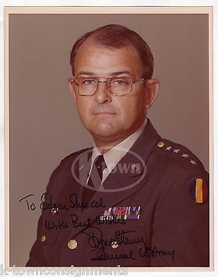 DONN STARRY US ARMY 4 STAR GENERAL VIETNAM AUTOGRAPH SIGNED MILITARY PHOTO - K-townConsignments