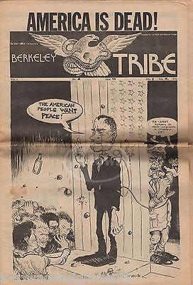 PRESIDENT NIXON ANTI-VIETNAM WAR CIVIL RIGHTS BERKELEY CA HIPPIE PEACE NEWSPAPER - K-townConsignments