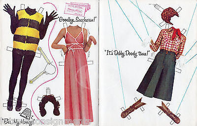 GILDA RADNER SATURDAY NIGHT LIVE COMEDIAN VINTAGE UNUSED CUT-OUT DOLL BOOK 1979 - K-townConsignments