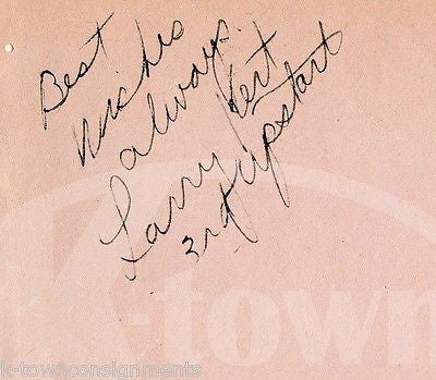 LARRY KENT THEATRE STAGE ACTOR VINTAGE AUTOGRAPH SIGNED SCRAPBOOK PAGE - K-townConsignments