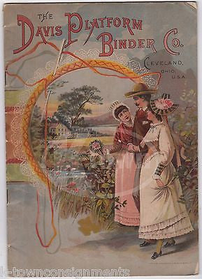 DAVIS PLATFORM BINDER CLEVELAND OHIO FARM EQUIPMENT ANTIQUE GRAPHIC SALE CATALOG - K-townConsignments