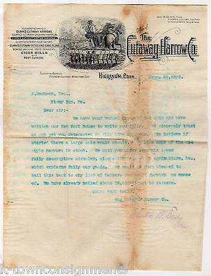 CUTAWAY HARROW COMPANY HIGGANUM CONNECTICUT ANTIQUE GRAPHIC ADVERTISING LETTER - K-townConsignments