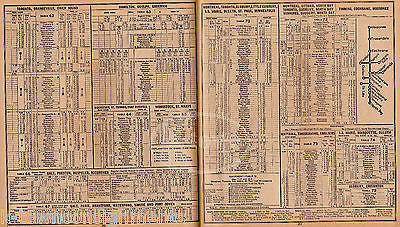CANADIAN PACIFIC RAILWAY BANFF SPRINGS ROCKIES VINTAGE RAILROAD TIMETABLE 1940 - K-townConsignments