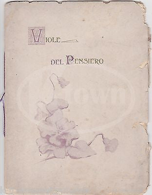 VIOLE DEL PENSIERO AVE MARIA POEMS BY VIOLA VERNON ANTIQUE POETRY BOOK SYRACUSE - K-townConsignments