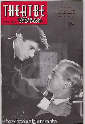 BRIAN BEDFORD SHAKESPEREAN STAGE ACTOR VINTAGE AUTOGRAPH SIGNED THEATRE MAGAZINE - K-townConsignments