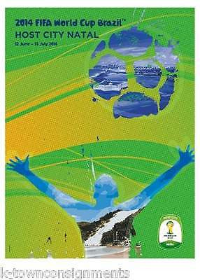 NATAL CITY BRAZIL 2014 WORLD CUP SOCCER GRAPHIC ART POSTER WALL DECOR - K-townConsignments