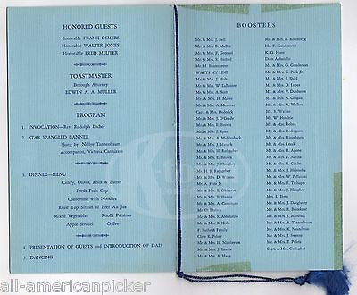 RIDGEFIELD NEW JERSEY REPUBLICAN PARTY VICTORY DINNER VINTAGE EVENING PROGRAM - K-townConsignments