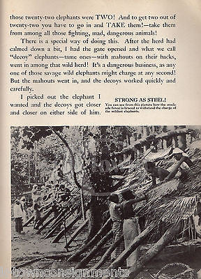 FRANK BUCK CAPTURING WILD ELEPHANTS OLD AFRICAN BIG GAME HUNTING BOOK 1934 - K-townConsignments