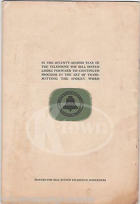 BELL AMERICAN TELEPHONE & TELEGRAPH CO VINTAGE ILLUSTRATED TELEPHONE ALMANAC '48 - K-townConsignments