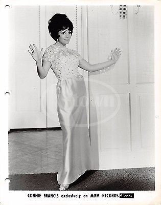 CONNIE FRANCIS POP MUSIC SINGER DANCING VINTAGE MGM RECORDS STUDIO PROMO PHOTO - K-townConsignments