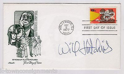 WILL HUTCHINS SUGARFOOT WESTERN TV ACTOR AUTOGRAPH SIGNED AL JOLSON MAIL COVER - K-townConsignments