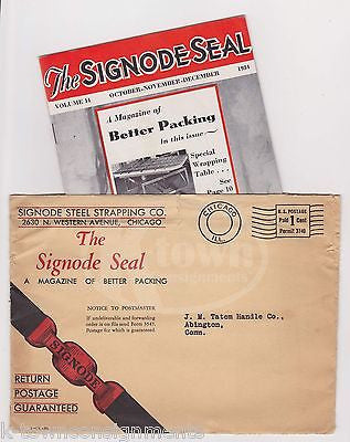 SIGNODE SEAL INDUSTRIAL PACKAGING CHICAGO ANTIQUE GRAPHIC ADVERTISING SALES BOOK - K-townConsignments