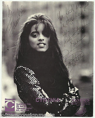 CYNTHIA DREAMGIRL POP MUSIC SINGER ORIGINAL AUTOGRAPH SIGNED PROMO PHOTO PRINT - K-townConsignments