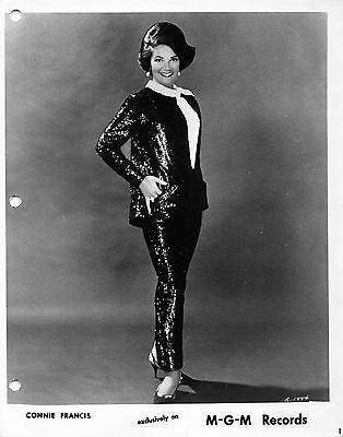 CONNIE FRANCIS STUPID CUPID MUSIC SINGER VINTAGE MGM RECORDS PROMO PHOTO - K-townConsignments