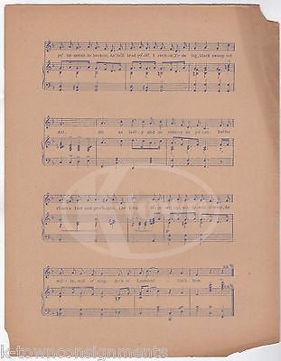 LIBERTY BELLES WILL-O-WISP SONG ANTIQUE GRAPHIC HALLOWEEN PUMPKINS SHEET MUSIC - K-townConsignments