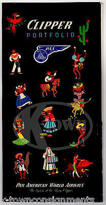PAN AMERICAN AIRWAYS VINTAGE GRAPHIC ADVERTISING MIAMI FLIGHT PACKET & FLYERS - K-townConsignments